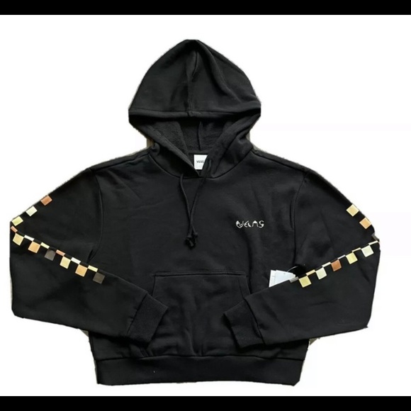 Van Cropped Breast Cancer Awareness Hoodie - Picture 2 of 3